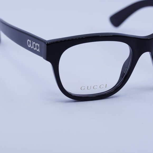 Gucci GG1796O 001 Eyeglasses Shiny Black 52mm Square Frame - Picture 4 of 10